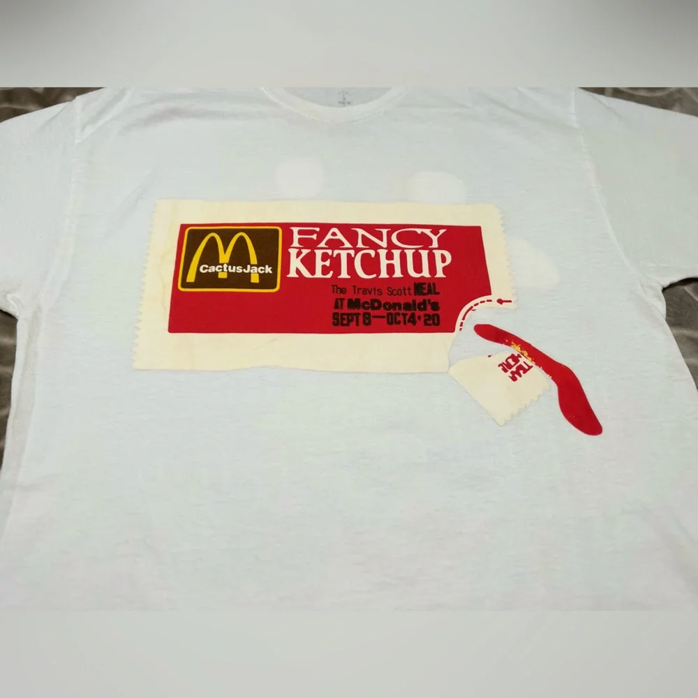 Cactus Jack x McDonald’s “Fancy Ketchup” Tee by Travis Scott - Picture 3 of 9